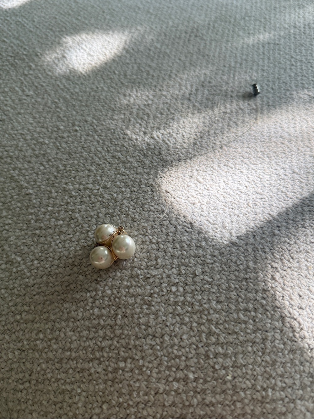 Handmade Floating Pearl Pendant Necklace - Picture 4 of 6
